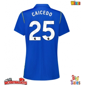 Chelsea Moises Caicedo #25 Replica Home Stadium Shirt for Women 2026-27 Short Sleeve